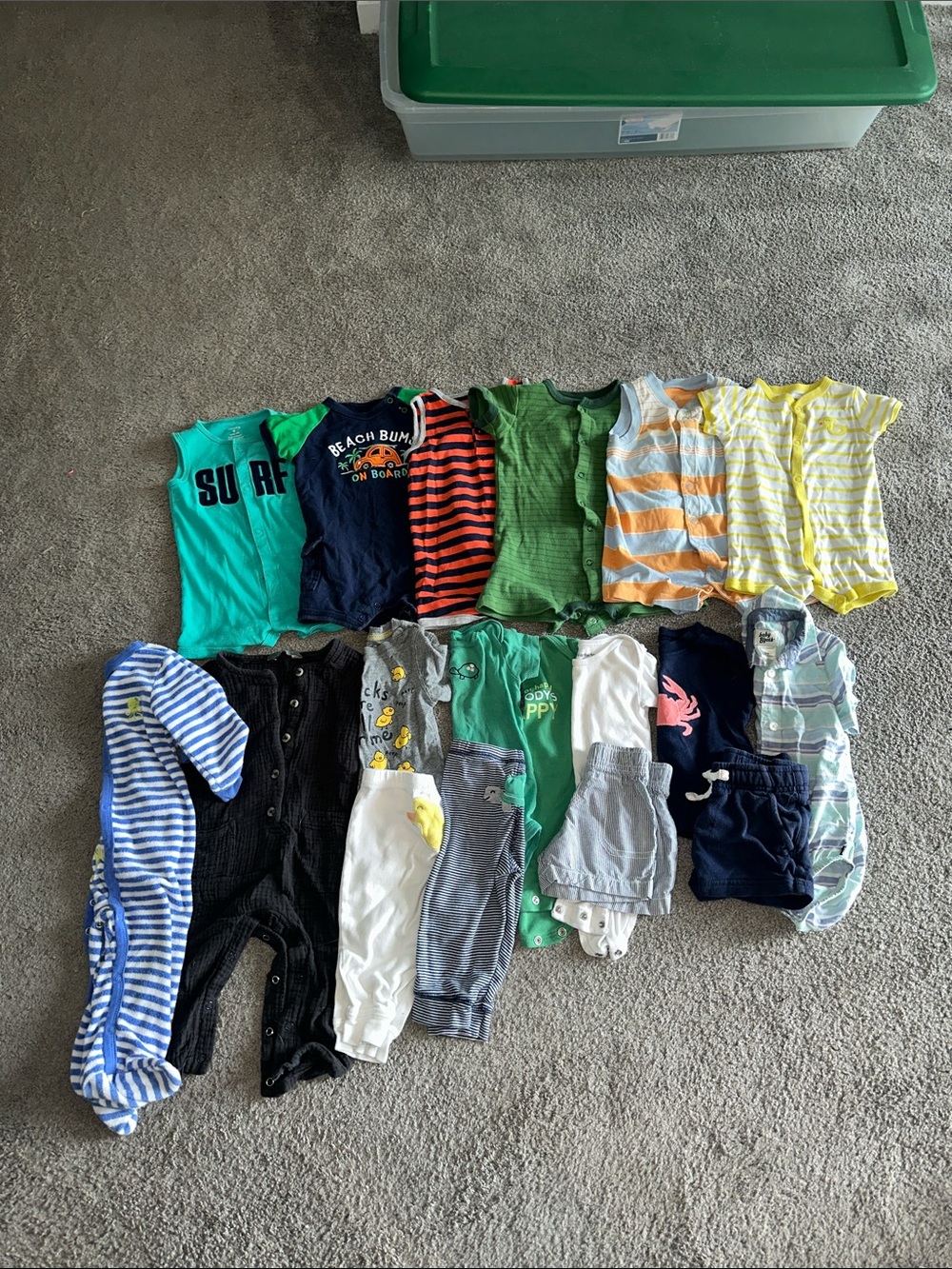 Baby Boy 9 Month 100% Cotton Clothing Lot for Summer